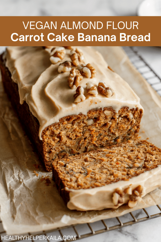 Vegan Almond Flour Carrot Cake Banana Bread
