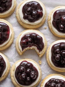 Healthy Copycat Blueberry Cheesecake Crumbl Cookies