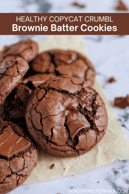 Homemade High-Protein Copycat Brownie Batter Crumbl Cookies