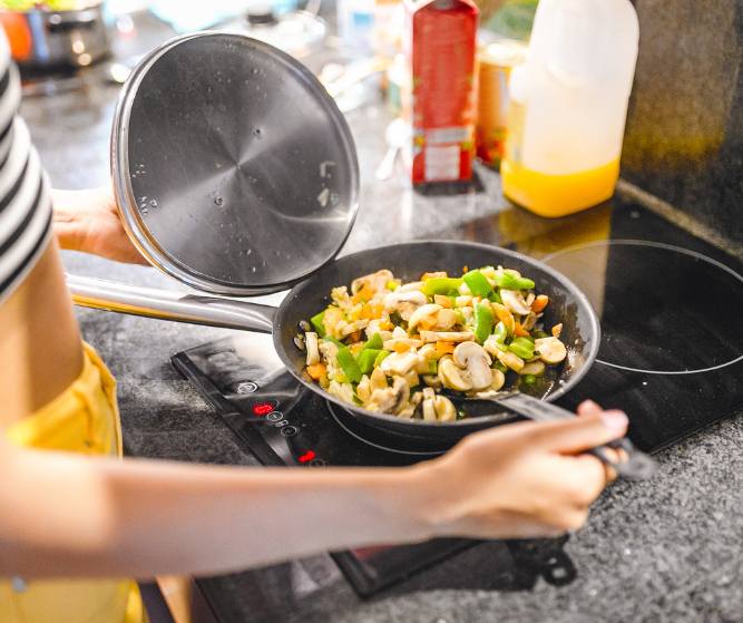 cooking using an induction cooker