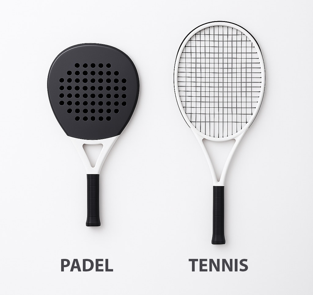 padel bat vs tennis racket